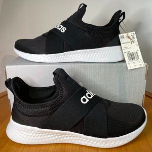 ADIDAS NIB PUREMOTION ADAPT SLIP-ON RUNNING SNEAKER BLACK SHOES WOMENS SIZE 8